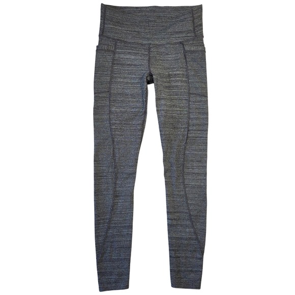 Athleta Gray Leggings Womens S Athleisure Pockets Workout Activewear Gym Comfort - Picture 1 of 7
